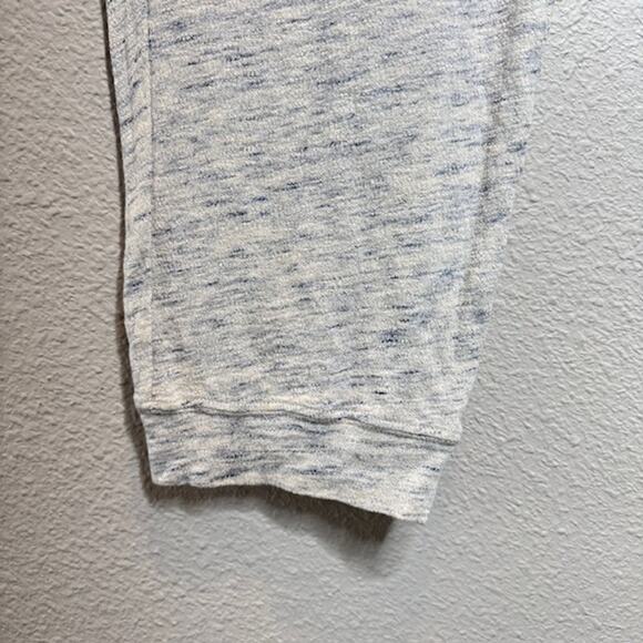 Sol Angeles Mens Pants XXL Lt Weight Jersey Joggers Marled Cream/Navy - Picture 3 of 16